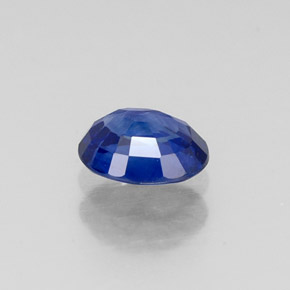 0.70캐럿 천연 딥 블루 사파이어, 타원형 컷, 5.8×4.6 mm, VS
