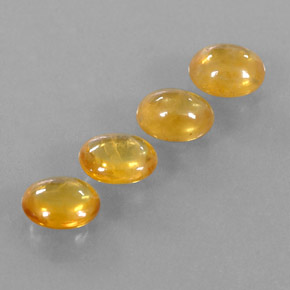 3.17캐럿 천연 골든 옐로우 사파이어 보석, 투명한, 6×5 mm, 투명/반투명