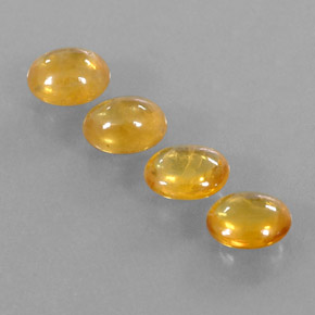 3.17캐럿 천연 골든 옐로우 사파이어 보석, 투명한, 6×5 mm, 투명/반투명
