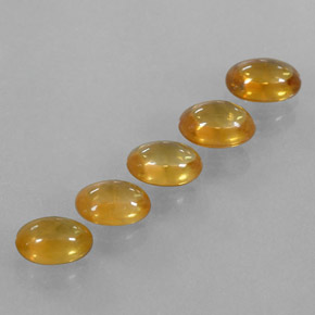 3.06캐럿 천연 딥 오렌지-골드 사파이어 보석, 투명한, 5.8×4.1 mm, 투명/반투명