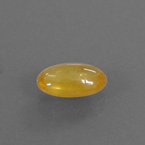 0.85캐럿 천연 골든 옐로우 사파이어, 투명한, 7.4×4.5 mm, 투명/반투명