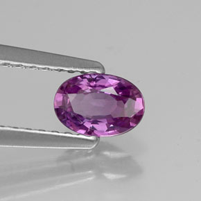 0.55캐럿 천연 바이올렛 사파이어, 타원형 컷, 5.9×4.1 mm, VVS-VS
