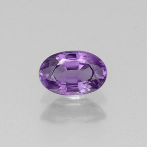 0.54캐럿 천연 바이올렛 사파이어, 타원형 컷, 5.9×3.9 mm, VVS-VS