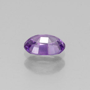 0.54캐럿 천연 바이올렛 사파이어, 타원형 컷, 5.9×3.9 mm, VVS-VS