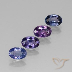 2.58캐럿 천연 다색 사파이어 보석, 타원형, VVS-VS