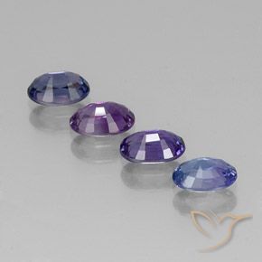 2.58캐럿 천연 다색 사파이어 보석, 타원형, VVS-VS