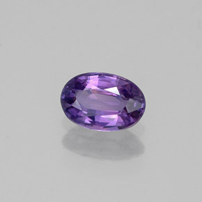 0.59캐럿 천연 바이올렛 사파이어, 타원형 컷, 6.1×4.1 mm, VS