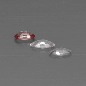 캐럿 천연 멀티컬러 사파이어 보석, 마퀴즈, 5.9×2.9 mm, VVS-VS