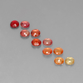 캐럿 천연 멀티컬러 사파이어 보석, 라운드 컷, 3.21 mm, VVS-VS