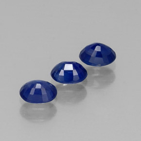 캐럿 천연 블루 사파이어 보석, 타원형 컷, 4.7×3.7 mm, VS