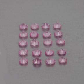 캐럿 천연 핑크 사파이어 보석, 라운드 컷, 2.65 mm, VVS-VS
