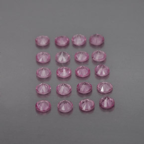 캐럿 천연 핑크 사파이어 보석, 라운드 컷, 2.79 mm, VVS-VS