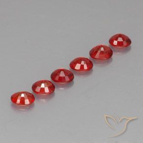 2.15캐럿 천연 밝은 빨간색 사파이어 보석, 타원형 컷, 4.6×3.6 mm, VVS-VS