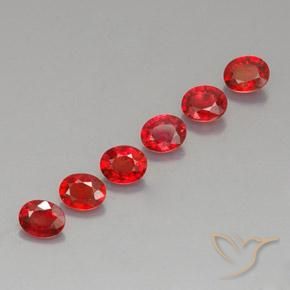 1.85ctw 자연스러운 밝은 빨간색 사파이어, 타원형, VVS-VS