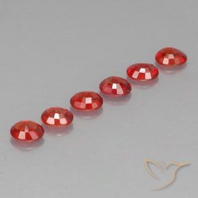 2.10캐럿 천연 밝은 빨간색 사파이어 보석, 타원형 컷, 4.6×3.7 mm, VVS-VS