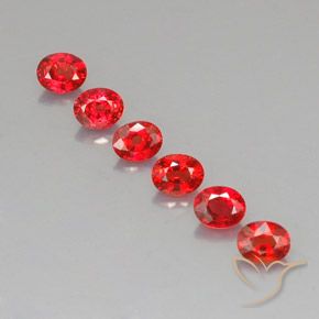 2.21캐럿 천연 밝은 빨간색 사파이어 보석, 타원형 컷, 4.5×3.6 mm, VVS-VS
