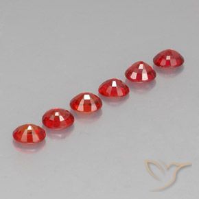 2.21캐럿 천연 밝은 빨간색 사파이어 보석, 타원형 컷, 4.5×3.6 mm, VVS-VS