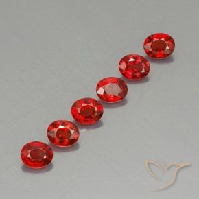 1.81캐럿 천연 밝은 빨간색 사파이어 보석, 타원형, VVS-VS