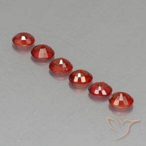 2.27캐럿 천연 밝은 빨간색 사파이어 보석, 타원형 컷, 4.6×3.7 mm, VVS-VS