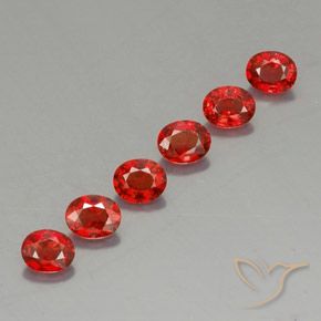 2.08캐럿 천연 밝은 빨간색 사파이어 보석, 타원형 컷, 4.5×3.7 mm, VVS-VS