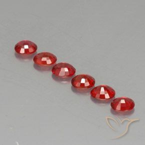 2.08캐럿 천연 밝은 빨간색 사파이어 보석, 타원형 컷, 4.5×3.7 mm, VVS-VS