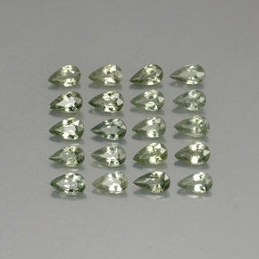 캐럿 천연 그린 사파이어 보석, 배 모양, 5.3×3.2 mm, VVS-VS