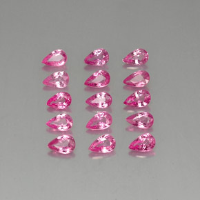 캐럿 천연 핑크 사파이어 보석, 배 모양, 4.9×3 mm, VVS-VS