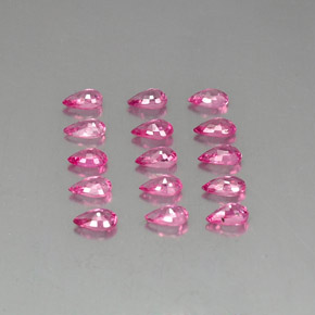 캐럿 천연 핑크 사파이어 보석, 배 모양, 4.9×3 mm, VVS-VS
