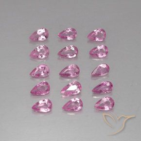 3.99캐럿 천연 로얄 퍼플 핑크 사파이어 보석, 배 모양, 4.8×3.1 mm, VVS-VS