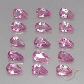 3.99캐럿 천연 로얄 퍼플 핑크 사파이어 보석, 배 모양, 4.8×3.1 mm, VVS-VS