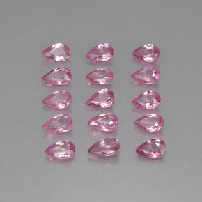 3.61캐럿 천연 핑크 사파이어 보석, 배 모양, 5×3.1 mm, VVS-VS