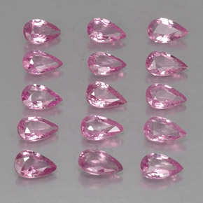 3.61캐럿 천연 핑크 사파이어 보석, 배 모양, 5×3.1 mm, VVS-VS
