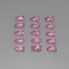 3.61캐럿 천연 핑크 사파이어 보석, 배 모양, 5×3.1 mm, VVS-VS