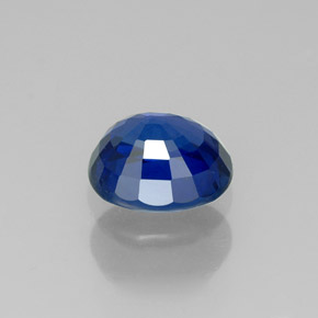 2.01캐럿 천연 블루 사파이어, 타원형 컷, 7.7×6.7 mm, VS