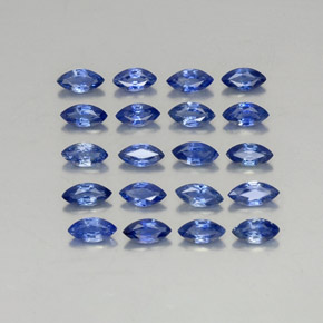 캐럿 천연 블루 사파이어 보석, 마퀴즈, 4.8×2.6 mm, VVS-VS