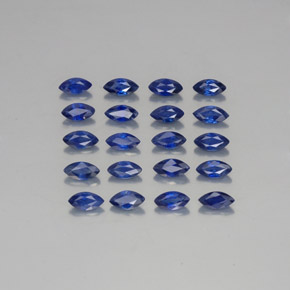 캐럿 천연 블루 사파이어 보석, 마퀴즈, 5.1×2.6 mm, VVS-VS