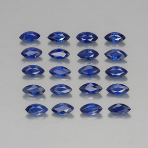 캐럿 천연 블루 사파이어 보석, 마퀴즈, 5.1×2.6 mm, VVS-VS