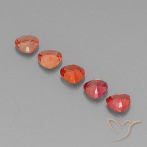 1.76캐럿 천연 멀티컬러 사파이어 보석, 트릴리언, 4.1×4.1 mm, VVS-VS