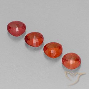 1.62캐럿 천연 인텐스 레드 사파이어 보석, 트릴리언, 4.2×4.1 mm, VS