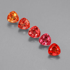 2.07캐럿 천연 멀티컬러 사파이어 보석, 트릴리언, 4.1×4 mm, VVS-VS
