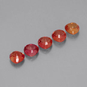 2.07캐럿 천연 멀티컬러 사파이어 보석, 트릴리언, 4.1×4 mm, VVS-VS