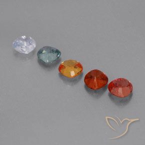 1.78캐럿 천연 멀티컬러 사파이어 보석, 트릴리언, 4.1×4 mm, VS