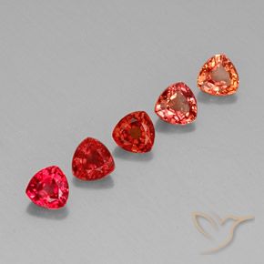 1.74캐럿 천연 멀티컬러 사파이어 보석, 트릴리언, 4.1×4.1 mm, VVS-VS