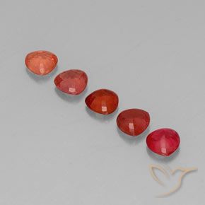 1.74캐럿 천연 멀티컬러 사파이어 보석, 트릴리언, 4.1×4.1 mm, VVS-VS