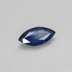 0.79캐럿 천연 딥 블루 사파이어, 마퀴즈, 8.9×4.3 mm, VS