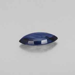 0.79캐럿 천연 딥 블루 사파이어, 마퀴즈, 8.9×4.3 mm, VS