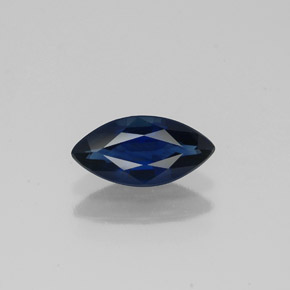0.83캐럿 천연 딥 블루 사파이어, 마퀴즈, 8.8×4.3 mm, VS