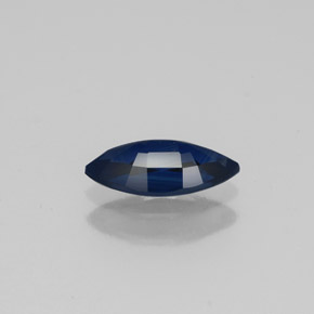 0.83캐럿 천연 딥 블루 사파이어, 마퀴즈, 8.8×4.3 mm, VS