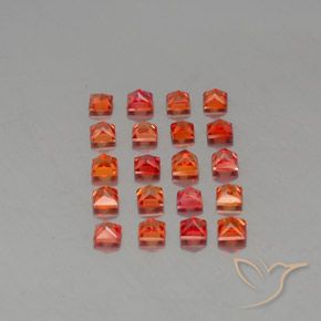 3.03캐럿 천연 밝은 크림슨 레드 사파이어 보석, 스퀘어, 2.7×2.7 mm, VVS-VS