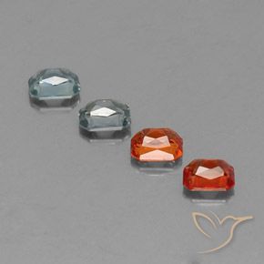 1.94캐럿 천연 다색 사파이어 보석, 옥타곤 / 에메랄드 컷, VS